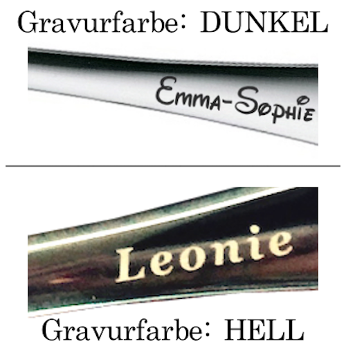 Couverts pour enfants avec gravure du nom/motif Amis de la forêt