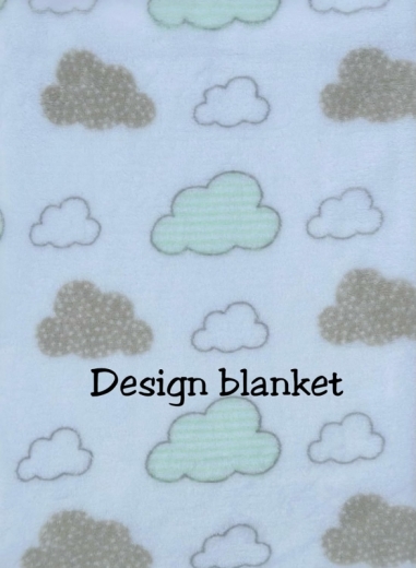 Couverture de bébé avec consolation brodée avec nom et date de naissance/douceur / 1A qualité (Gris Koala)