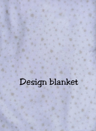 Couverture de bébé avec consolation brodée avec nom et date de naissance/douceur / 1A qualité (Gris Tigre)