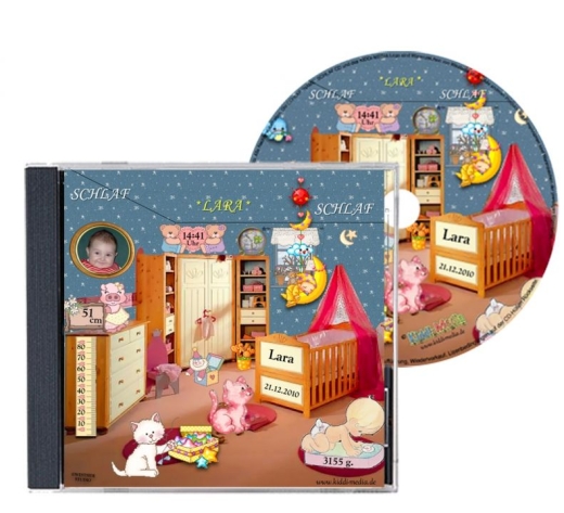 CD CHANSON DE DORMIR - chanté avec le prénom de l'enfant