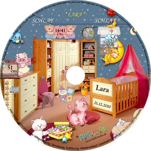 CD CHANSON DE DORMIR - chanté avec le prénom de l'enfant