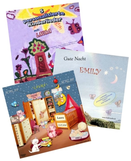 BOÎTE CADEAU : 3 CD avec le nom de votre choix