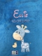Couverture de bébé - brodé avec le nom - bleu GIRAFFE
