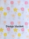 Couverture de bébé avec consolation brodée avec nom et date de naissance/douceur / 1A qualité (fillette de fleur 1)