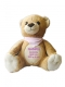 Teddy en peluche "SUNNY" avec nom & date de naissance etc...
