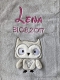 Couverture de bébé - brodé avec le nom - gris EULE