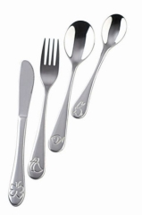 Couverts pour enfants avec gravure du nom, motif "ANIMAUX"